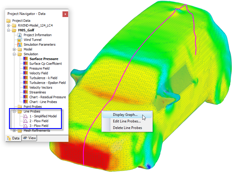 Sondy liniowe w Nawigatorze